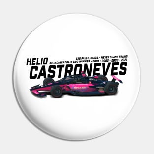 Helio Castroneves 2021 Indy Winner (black) Pin