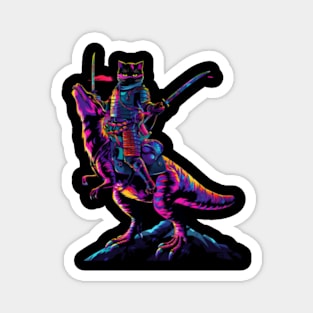 Wandering Cat Dinosaur Magnet