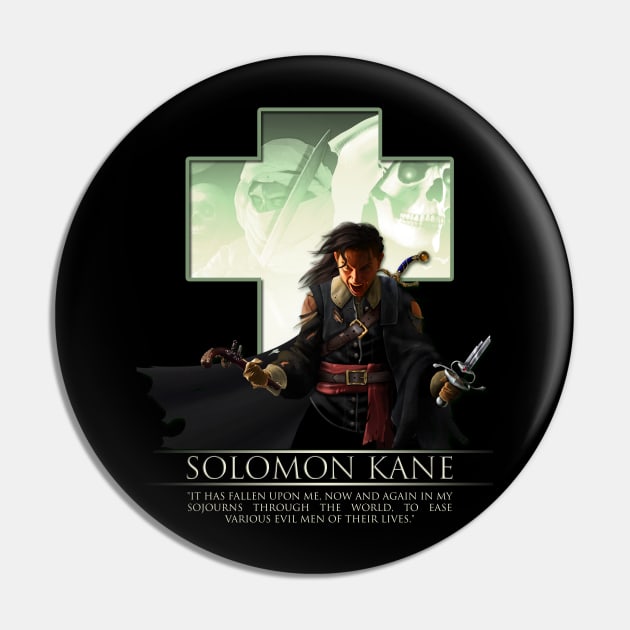 Savage Shirt of Solomon Kane Pin by HoratioMetaphor