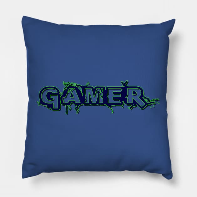 Gift for Gamers Pillow by GreenGuyTeesStore