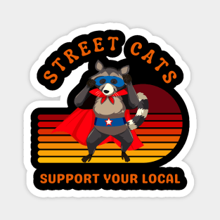 Street Cats Retro 80s Magnet