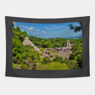 Palenque. View from the Temple of the Cross. Tapestry