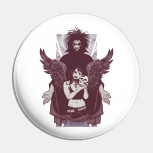 Death and Sandman Pin