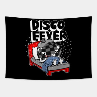 Disco Fever Funny Music Vintage Retro 70's Cartoon Meme Tapestry