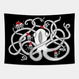 Octopussy christmas edition Tapestry