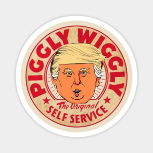 vintage red piggly wiggly donald trump Magnet