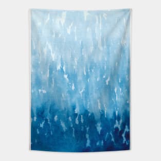 Abstract Blue Watercolor painting Tapestry