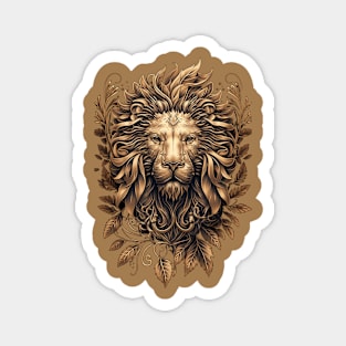 golden lion Magnet