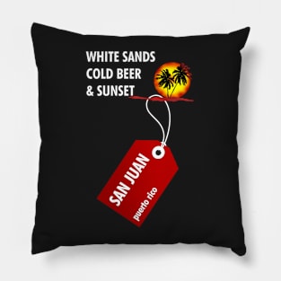 San Juan Sunset Beach Pillow