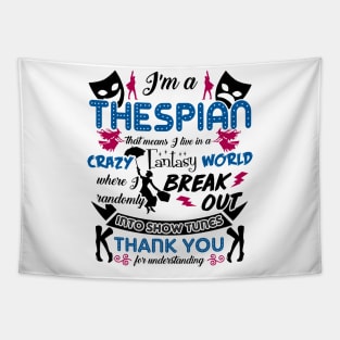 Thespian Funny Definition Tapestry