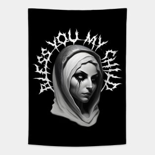 Demonic Nun (White Version) Tapestry