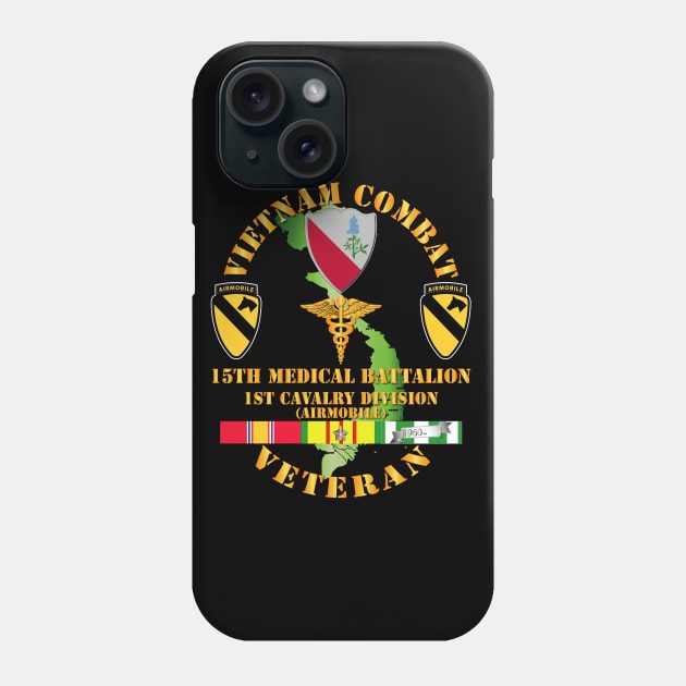 Vietnam Combat Cavalry Veteran w 15th Medical Bn - 1st Cav Div Phone Case by twix123844