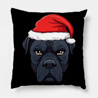 Santa Cane Corso Christmas Puppy Dog Lover Pillow