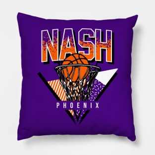 Phoenix Retro Basketball Nash Throwback Pillow