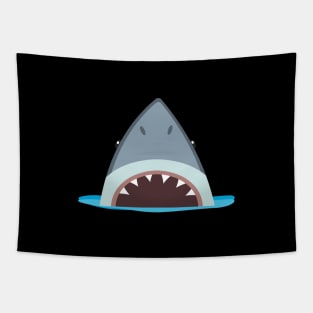 Shark Face For Funny And Humor People Funny Shark Jaws Tapestry