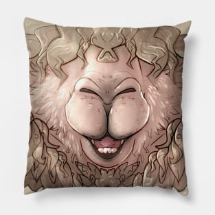 Blonde Alpaca Mask Pillow