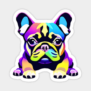 Cute Colorful Pug Puppy Magnet