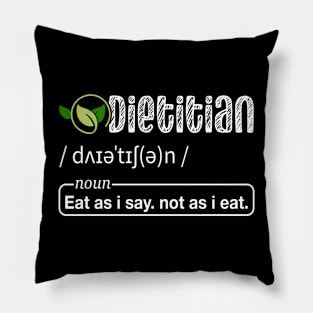 Funny Registered Dietitian Definition Pillow