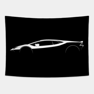 Lamborghini Huracán Evo Silhouette Tapestry