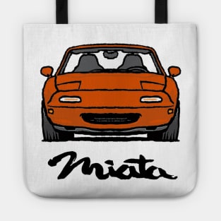 MX5 Miata NA Orange Tote