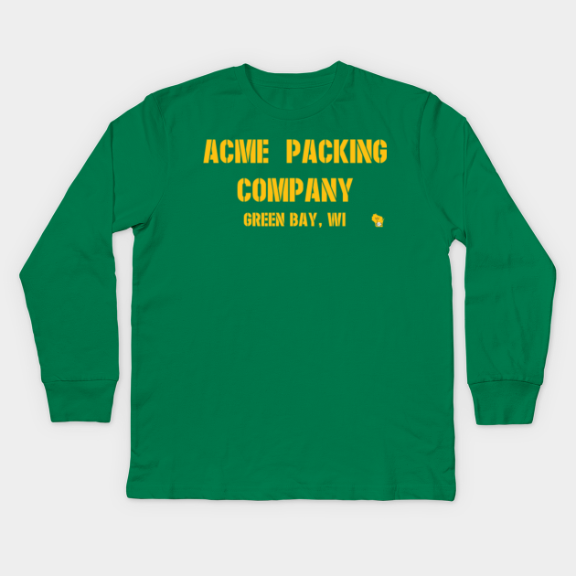 Acme Packing Company Green Bay Packers Kids Long Sleeve T Shirt Teepublic