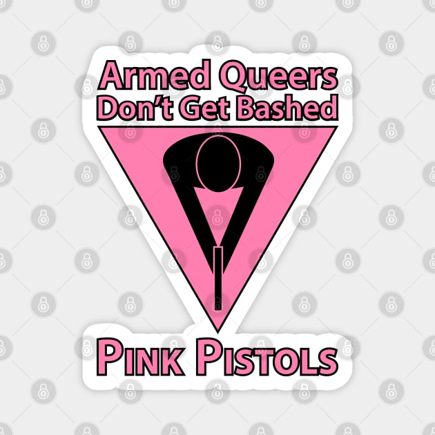 Pink Pistols Magnet by Operation Blazing Sword