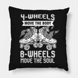 4 wheels move the body Pillow