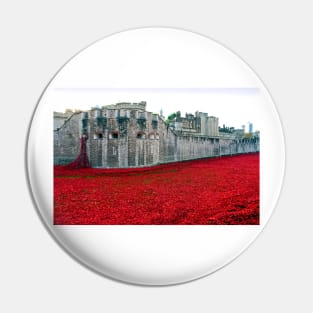 Tower of London Red Poppy Poppies UK Pin