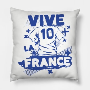 Vintage French Football // Retro Grunge France Soccer // Vive la France Pillow