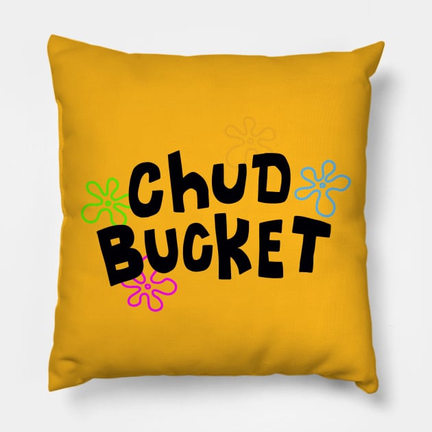 Chud Bucket Pillow by politerotica