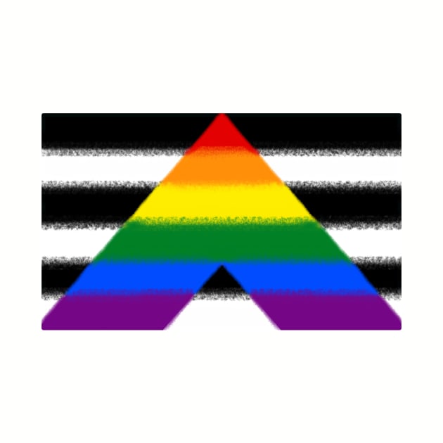 Straight Ally flag by TheNewMoon