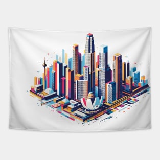 Skyline Singapore Tapestry