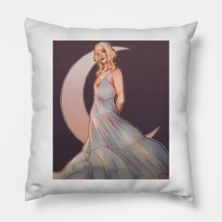 Aurora Aksnes Moon Digital Sticker Print Pillow