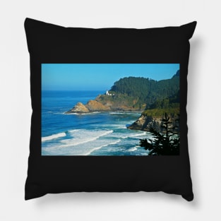 Heceta Head Lighthouse Distance Pillow