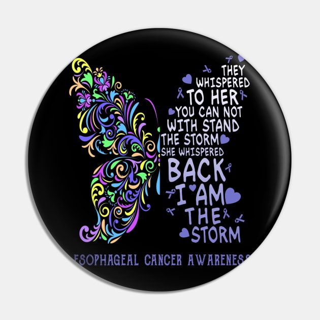 esophageal cancer butterfly i am the storm Pin by TeesCircle