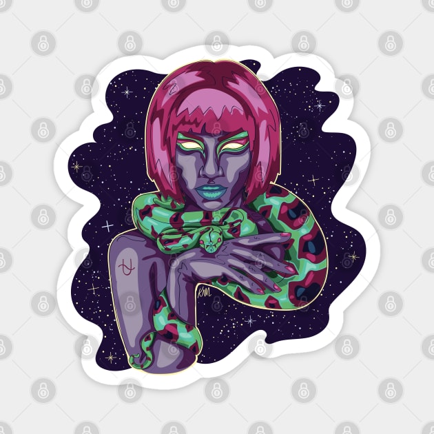 Cosmic Ophiuchus Magnet by KMogenArt