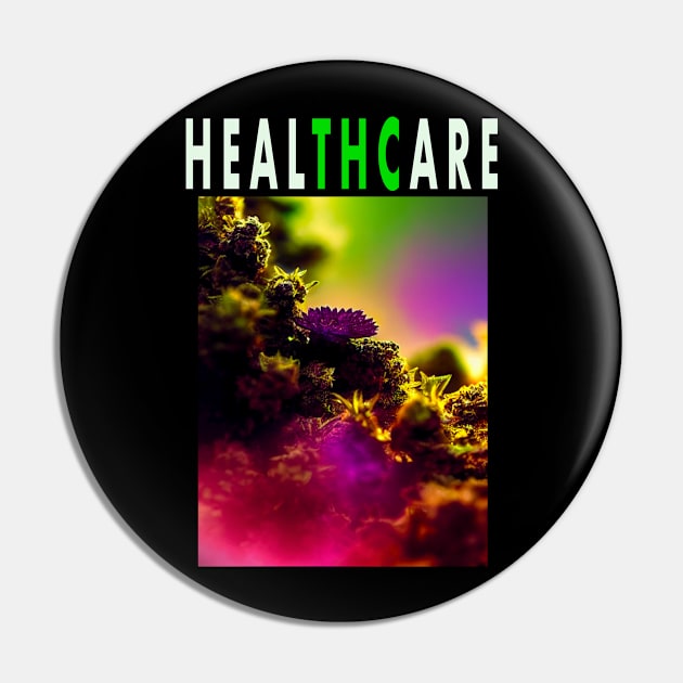 HEALTHCARE - THC Pot Leaf | Support Medical Marijuana Weed Pin by aditchucky