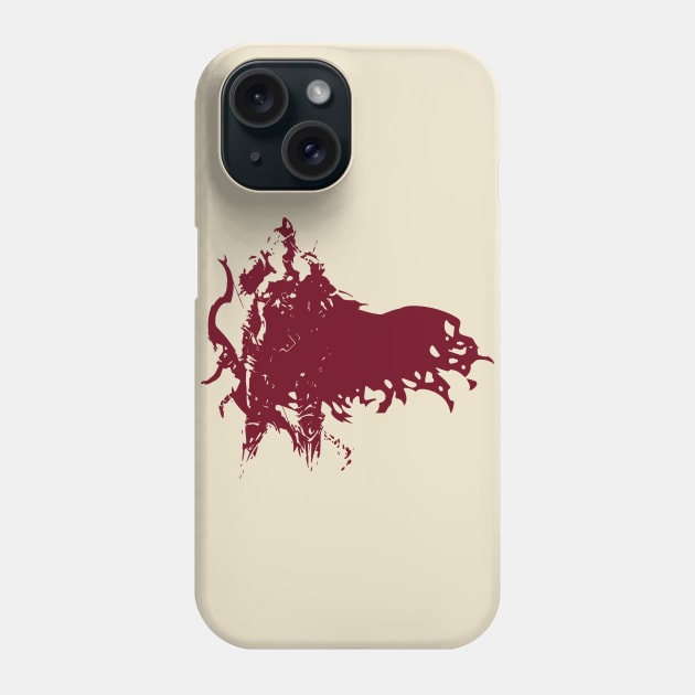 Dark Lady - Red Phone Case by Scailaret