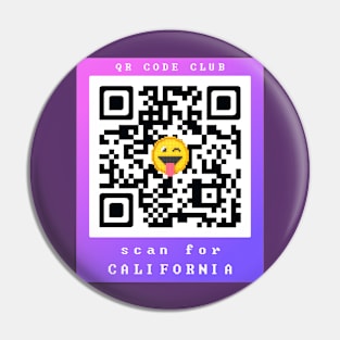 Scan for California, Qr Code Funny Memes -4 Pin