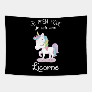 je m'en fous je suis une licorne Tapestry