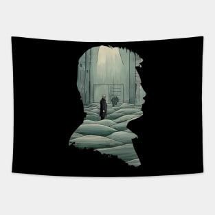 Andrei Tarkovsky´s Stalker Illustration Silhouette Tapestry