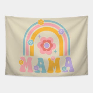 Mama; mother; mum; mom; gift; mother's day; love; rainbow; cute; pretty; pastels; flowers; gift for mom; gift for mum; gift for mother; super cute; Tapestry