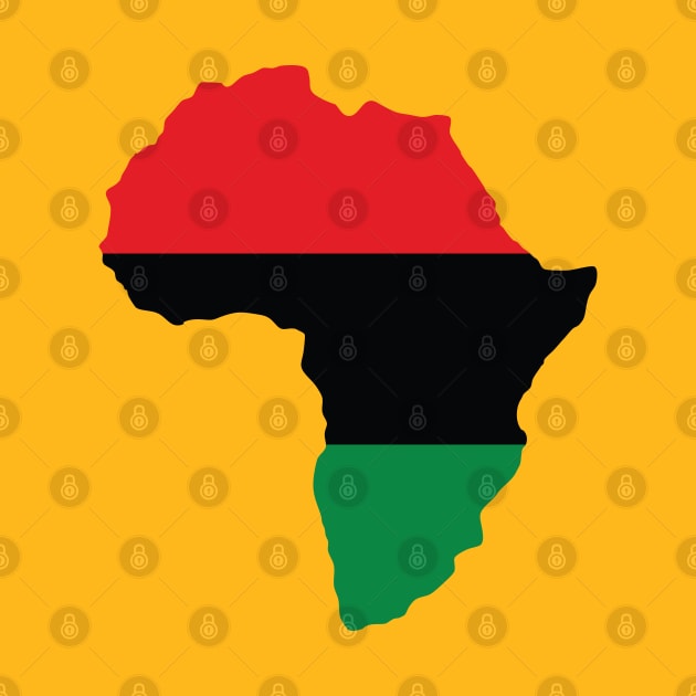 Red, Black & Green Africa Flag by forgottentongues