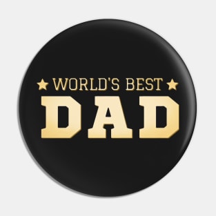 Worlds Best Dad | Vintage 3D Pin