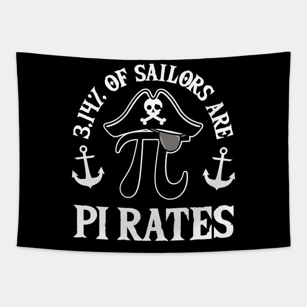 3.14 Percent of Sailors are Pi Rates Tapestry by DetourShirts