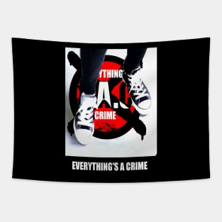 Everything's A Crime band logo 2 Tapestry