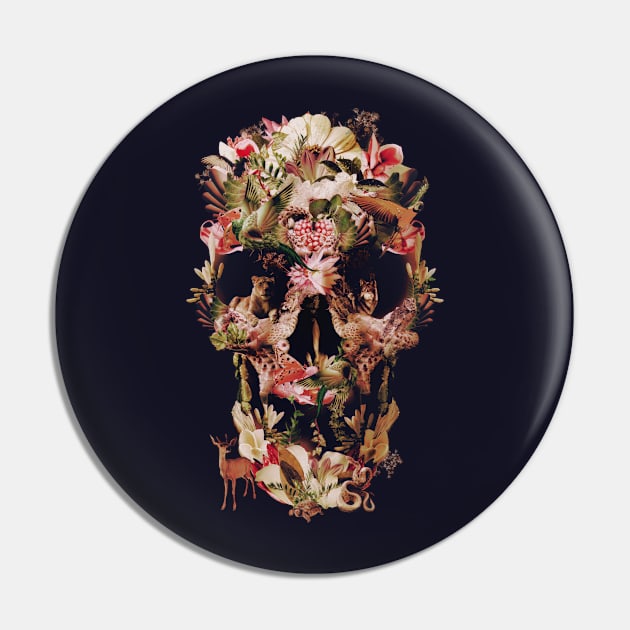 Jungle Skull Pin by aligulec