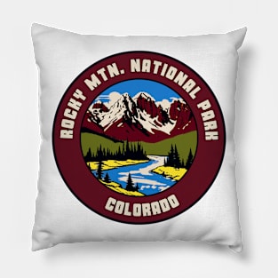 Rocky Mtn. National Vintage Style Pillow