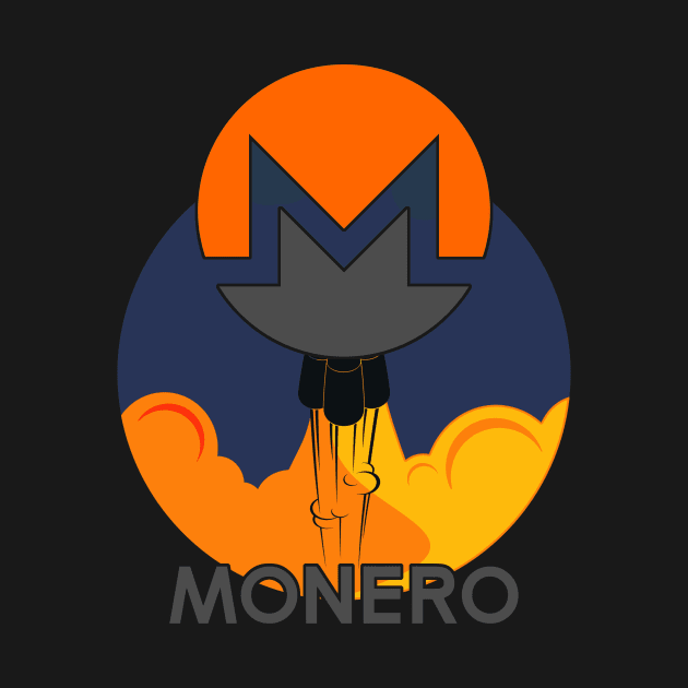 Rocket to The Moon : Monero Edition by CryptoTextile