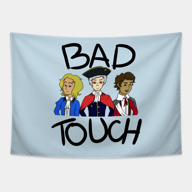 Bad Touch Trio Tapestry by beethovenday